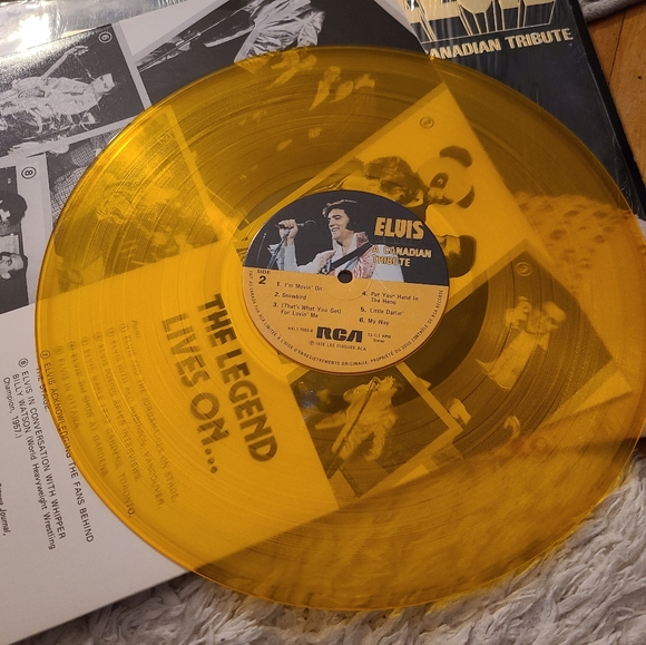 Elvis Presley A Canadian Tribute. Vintage record album. Gold vinyl. VGUC - Picture 9 of 11